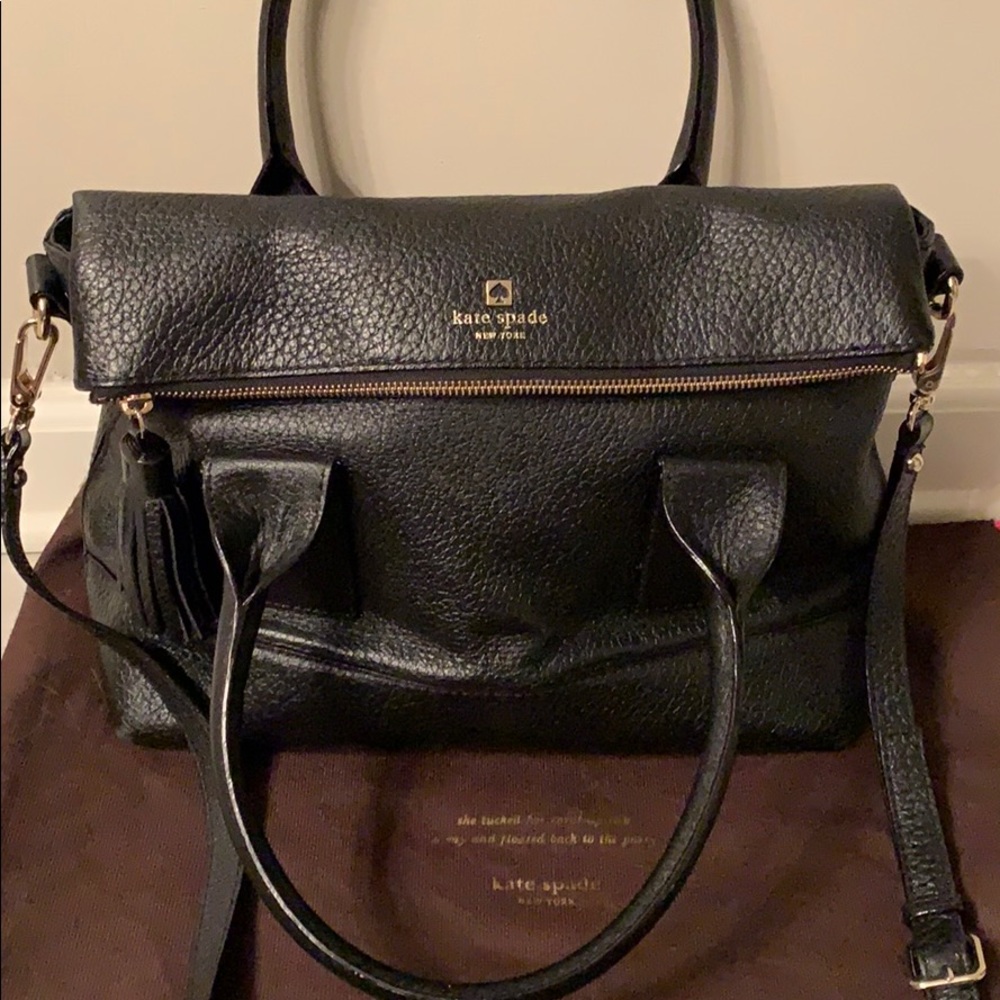 Kate Spade black leather bag
